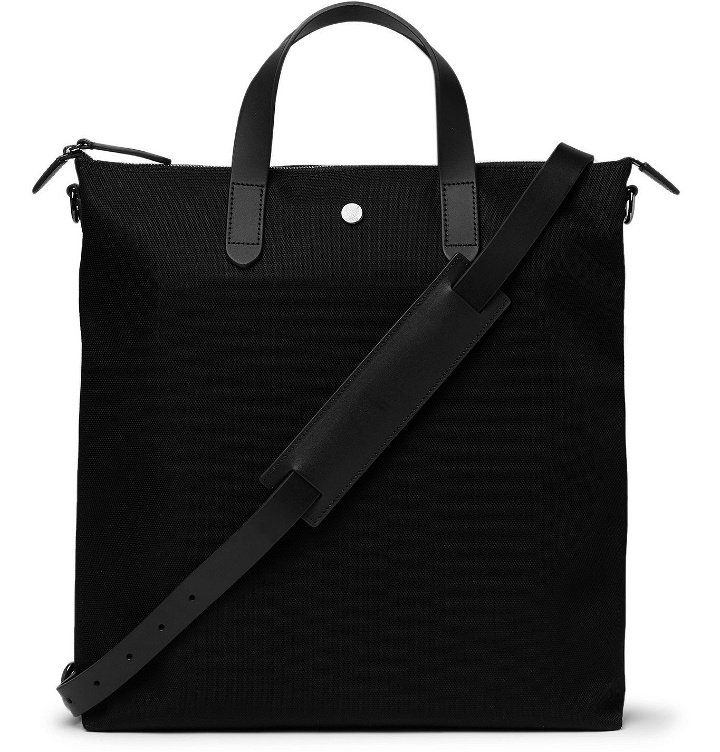 Photo: MISMO - Leather-Trimmed Nylon Tote Bag - Black