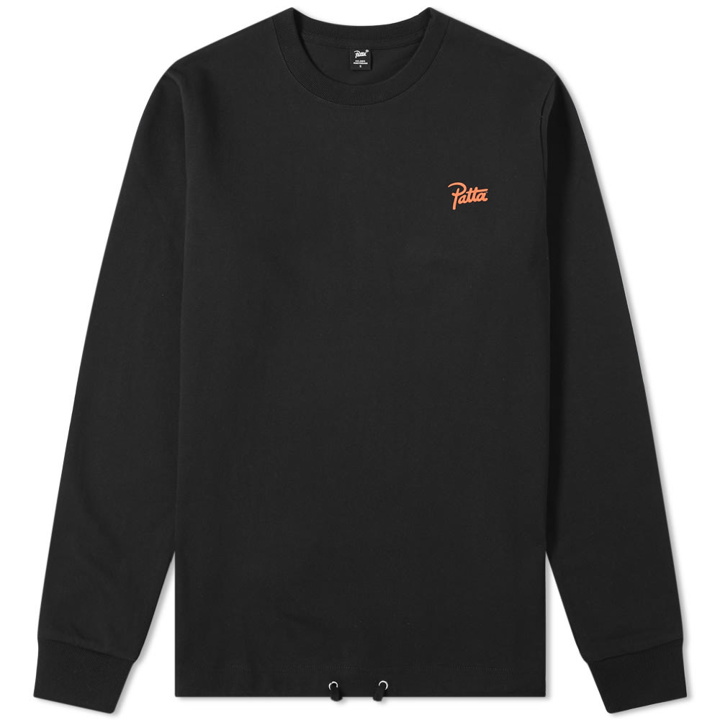 Photo: Patta Long Sleeve Athletic Drawcord Tee Black