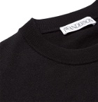 JW Anderson - Logo-Jacquard Wool Sweater - Black