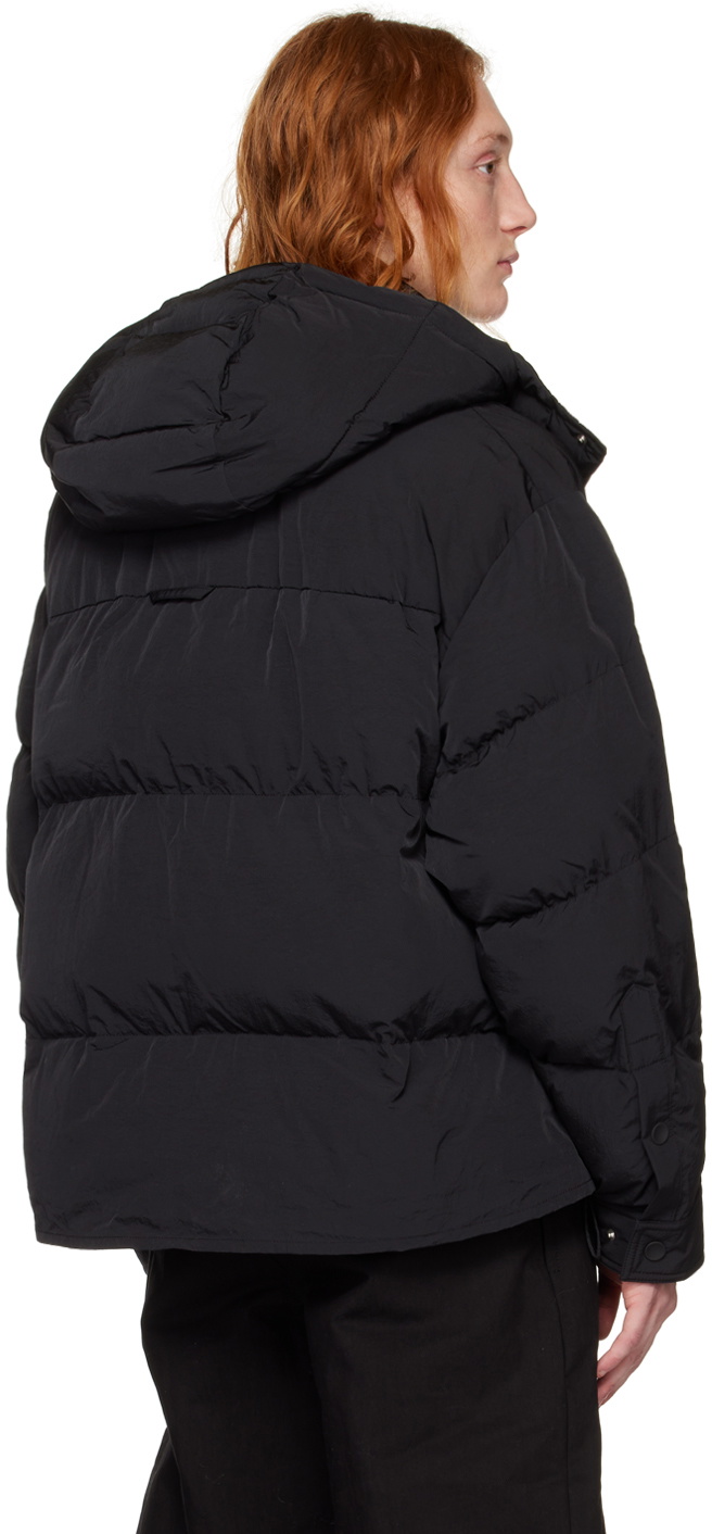 Jacquemus Black Le Papier 'La Doudoune Chemise' Puffer Jacket