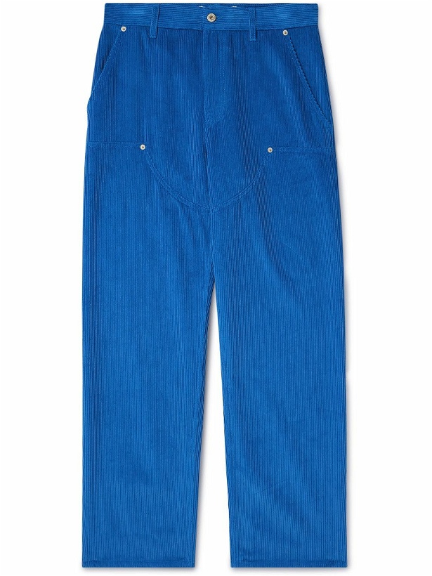 Photo: LOEWE - Wide-Leg Cotton-Corduroy Trousers - Blue