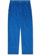 LOEWE - Wide-Leg Cotton-Corduroy Trousers - Blue