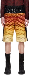 Dries Van Noten Multicolor Sequinned Shorts