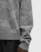 Daily Paper Tevin monogram knit sweater Grey Mens Pullover