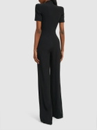 BALMAIN - Open Neck Tailored Crepe Jumpsuit