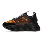 Versace Black Barocco Chain Reaction Sneakers