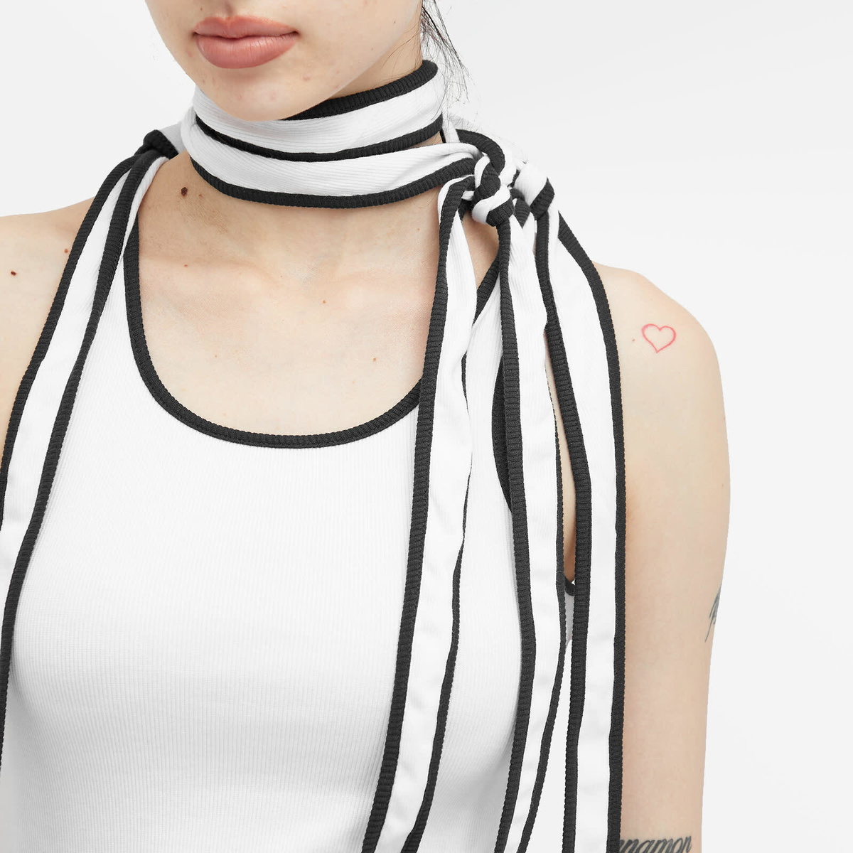 Y/Project Women's Multiscarf Tank Top in White