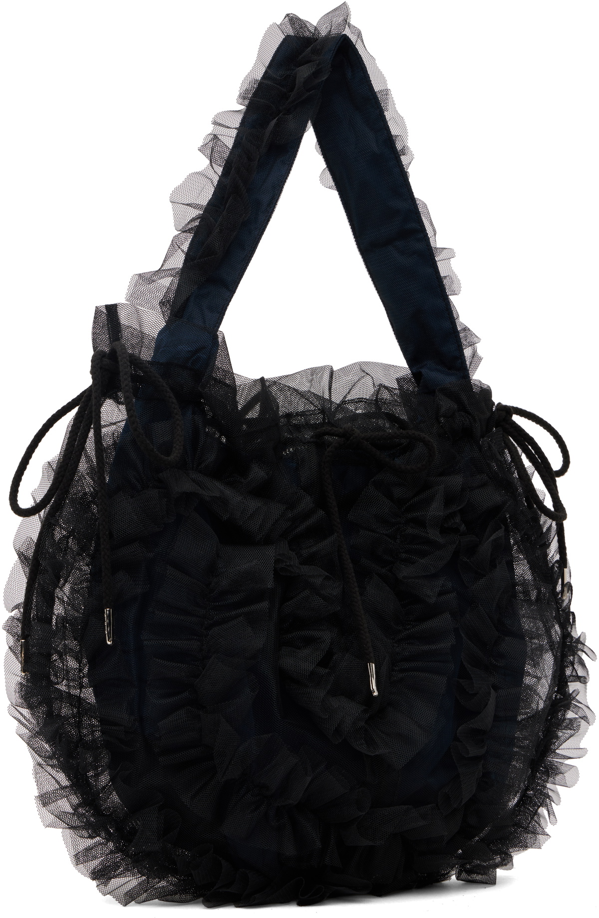 Molly Goddard Black & Navy Toki Bag Molly Goddard