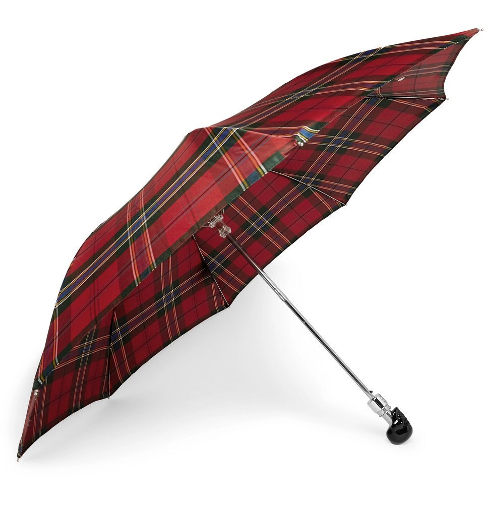 Alexander McQueen スカルハンドル折りたたみ傘 Men's Skull Folded