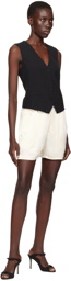 Ludovic de Saint Sernin Off-White Elasticized Waistband Shorts