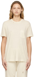 John Elliott Off-White Folsom Pocket T-Shirt