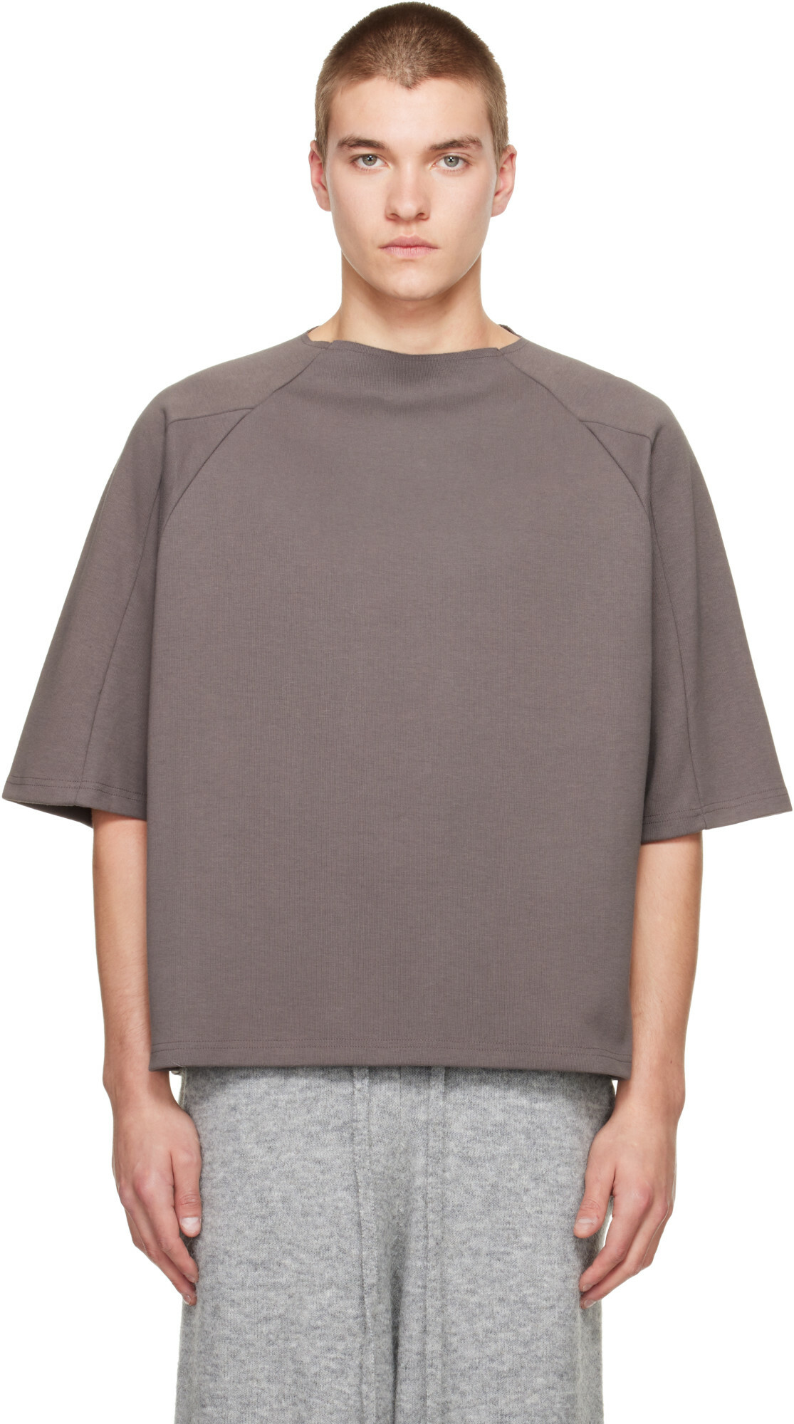 Seventh Brown Box Cut T-shirt