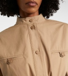 Yves Salomon Belted cotton jacket