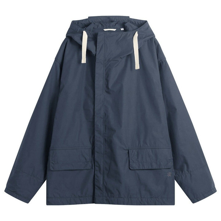 Photo: Nanamica Men's Hooded Deck Jacket in Dark Navy