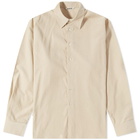 Auralee Men's Cord Shirt in Ivory