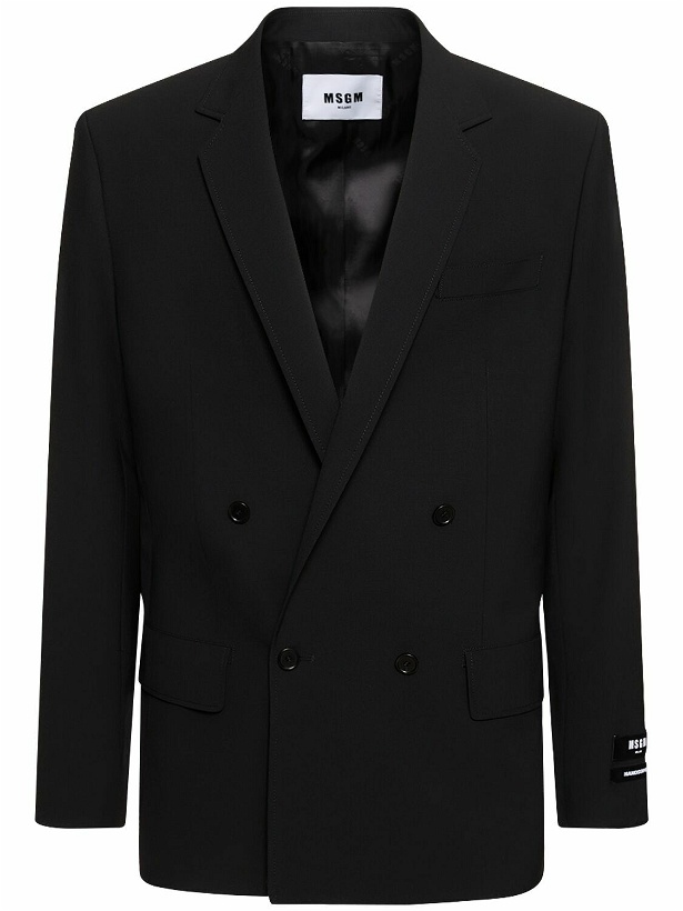 Photo: MSGM - Double Breast Wool Blend Jacket