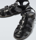 Sabah Porto leather fisherman sandals