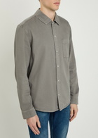Paige Cotton-blend Shirt Grey