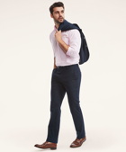 Brooks Brothers Men's Clark Straight-Fit Cotton Seersucker Pants | Navy