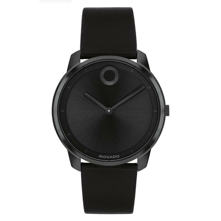 Photo: Movado Trend Element Quartz Black Dial Watch 3601020