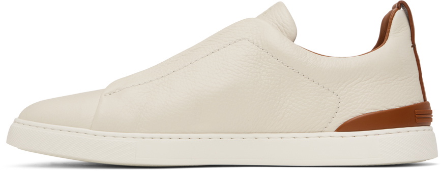 【関税込み】ZEGNA ホワイト Triple Stitch スニーカー ZEGNA Men's Triple Stitch Sneakers | A.K. Rikk's