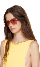JACQUEMUS Gold La Croisière 'The Aviador' Sunglasses