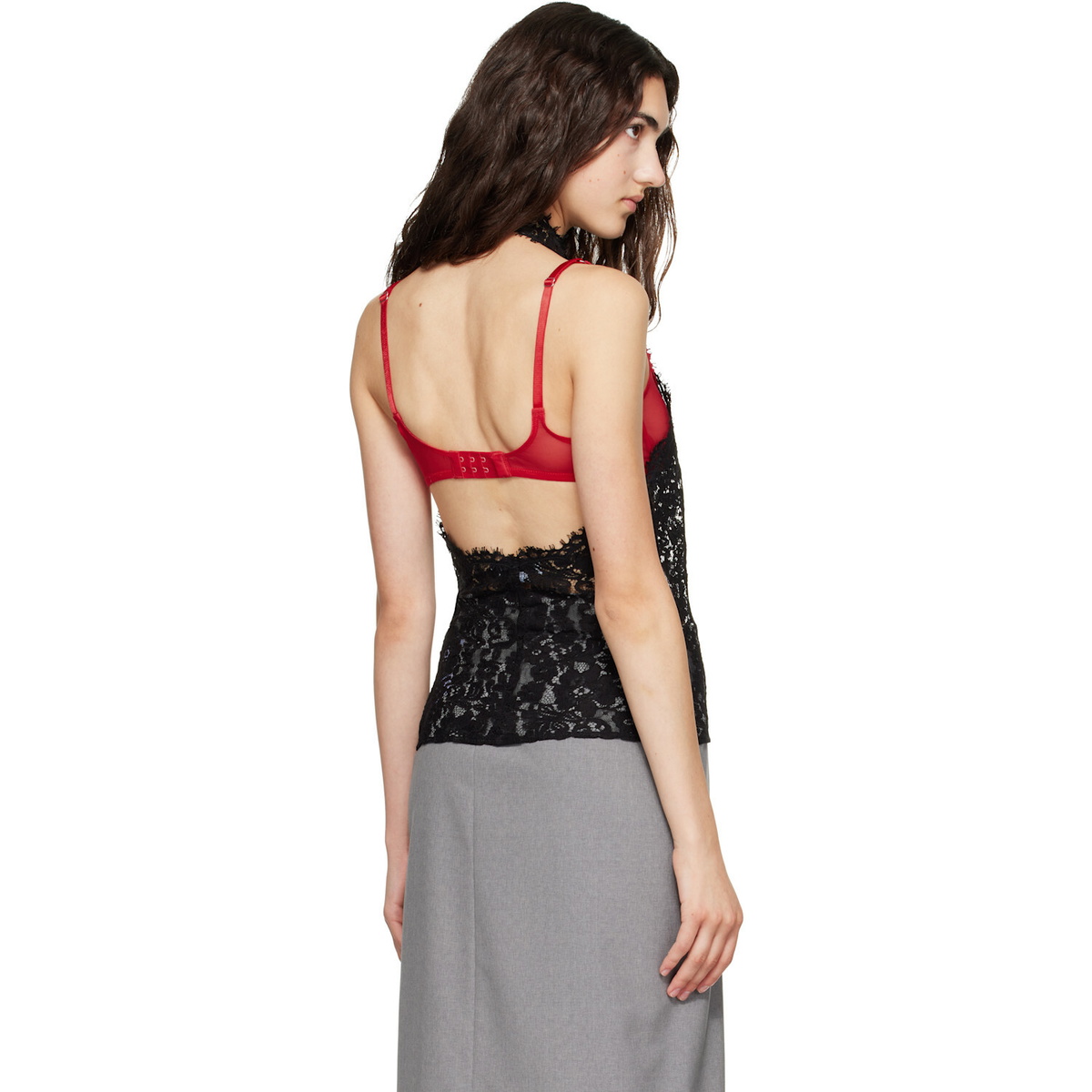 Stella McCartney Black Halterneck Lace Top