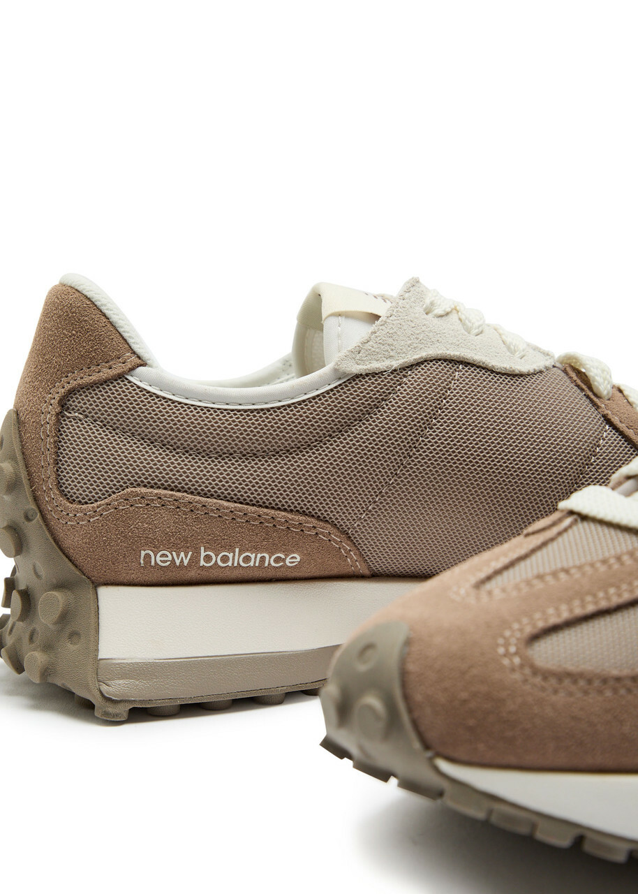 New Balance 327 Panelled Mesh Sneakers Brown