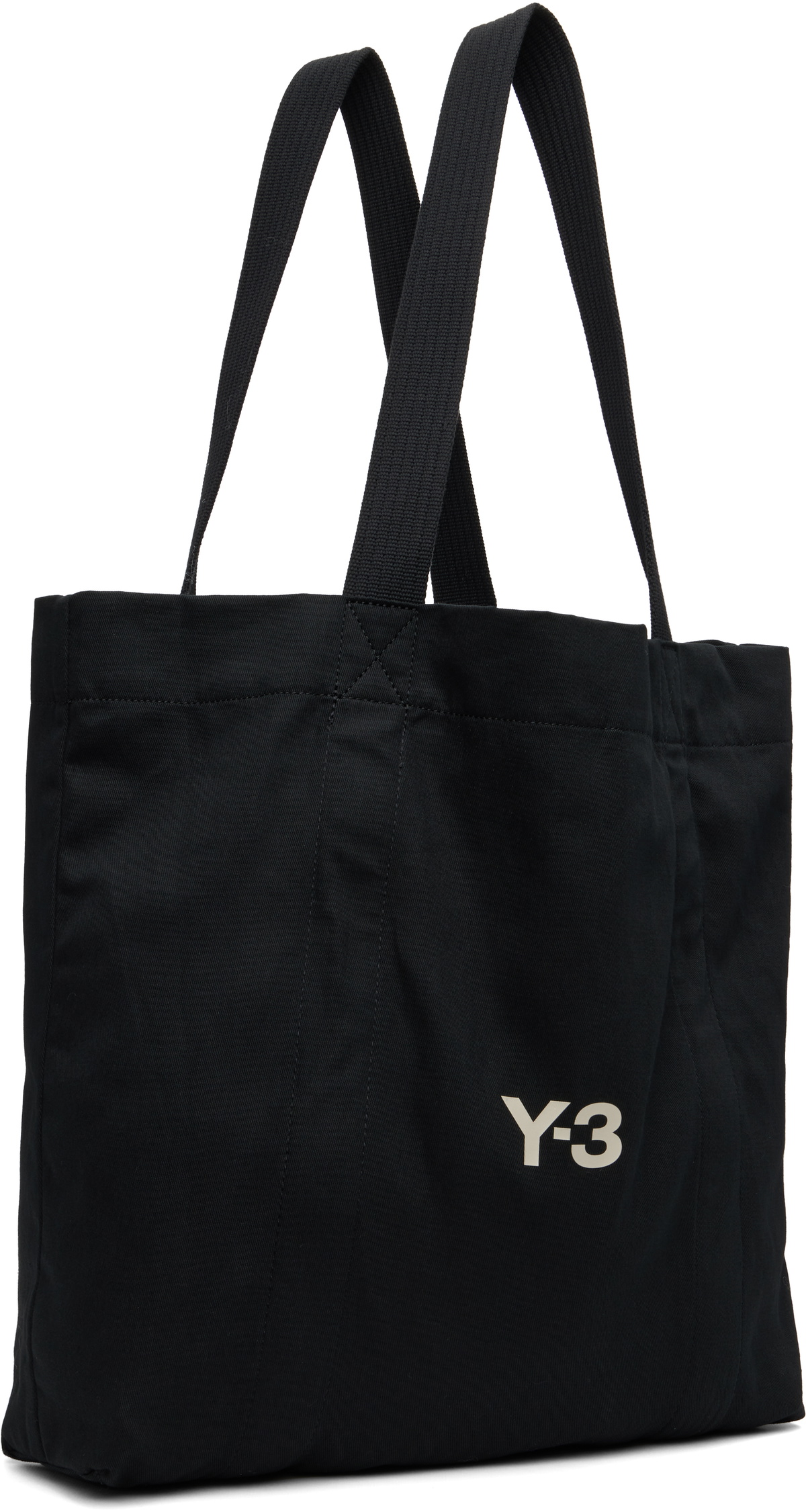 Y-3 Black 'Y-3' Canvas Tote