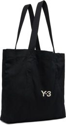 Y-3 Black 'Y-3' Canvas Tote