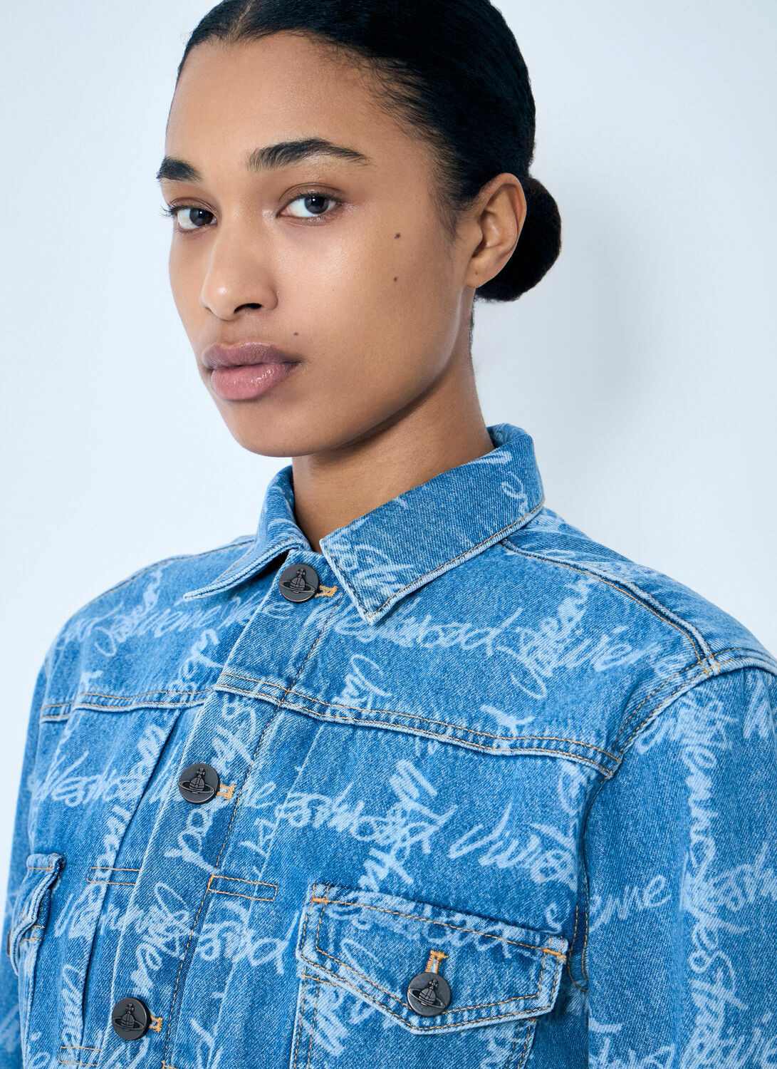 Vivienne Westwood Marlene Cropped Denim Jacket