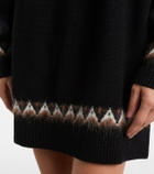 Staud Liza Fair Isle wool-blend sweater dress