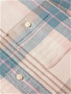 Faherty - The Surf Checked Organic Cotton-Flannel Shirt - Pink