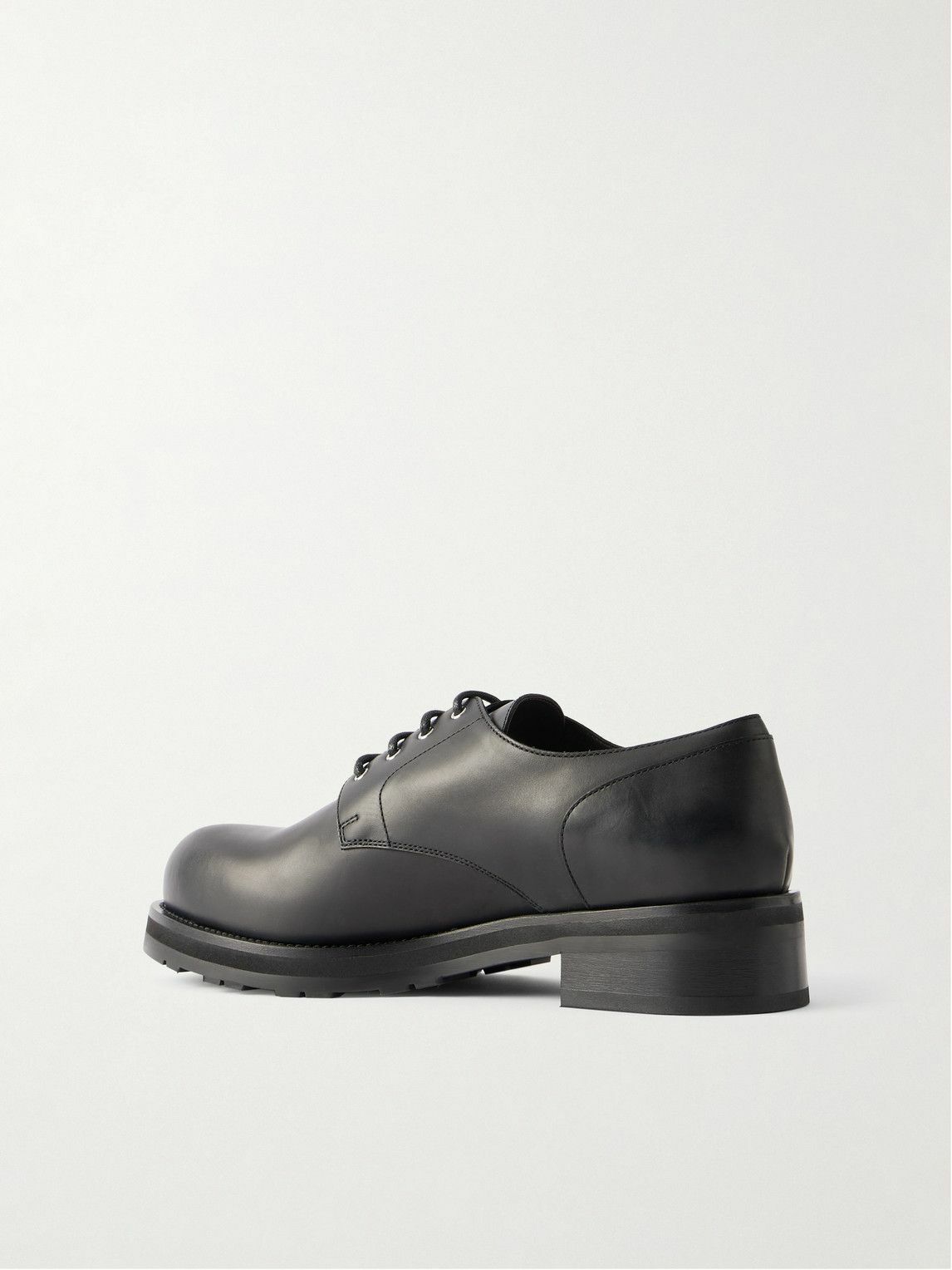 The Row - Leather Derby Shoes - Black