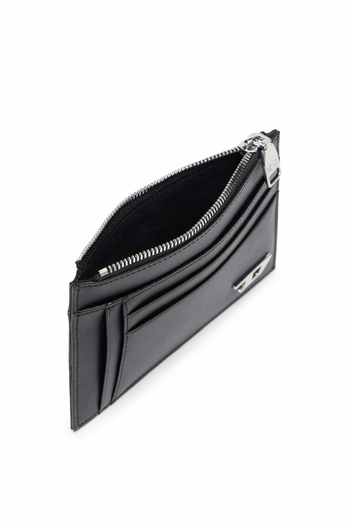 Diesel Leather card holder with zip pocket - Card cases Mens in