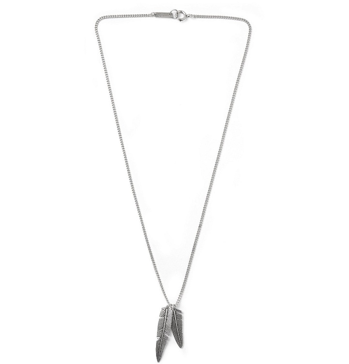 Photo: Isabel Marant - Feather Silver-Tone Necklace - Silver