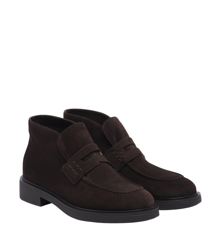 Photo: Gianvito Rossi Brogue suede ankle boots