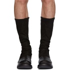 Rick Owens Black Creeper Sock Boots