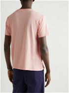 Velva Sheen - Slim-Fit Rolled Slub Cotton-Jersey T-Shirt - Pink