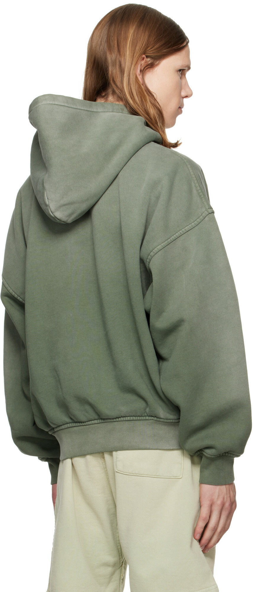 Rhude Green 'Rhude' Chenille Patch Logo Hoodie