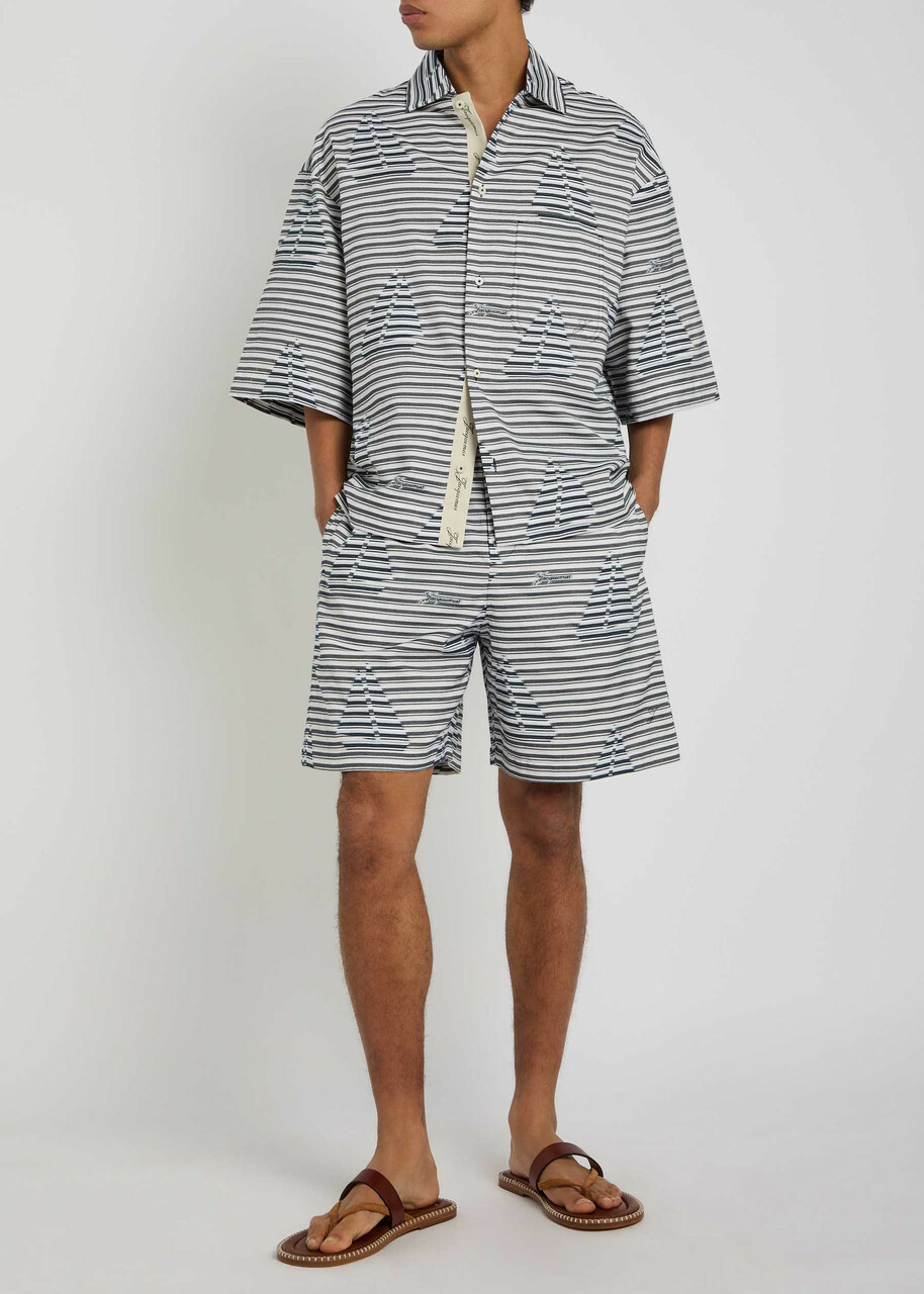 Jacquemus La Chemise Plage Striped Jacquard Cotton Shirt Multicoloured
