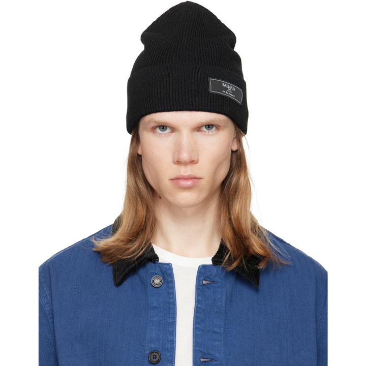 Photo: BALMAIN Black Label Wool Beanie
