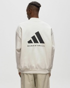 Adidas Basketball Crew Sweatshirt White - Mens - Sweatshirts