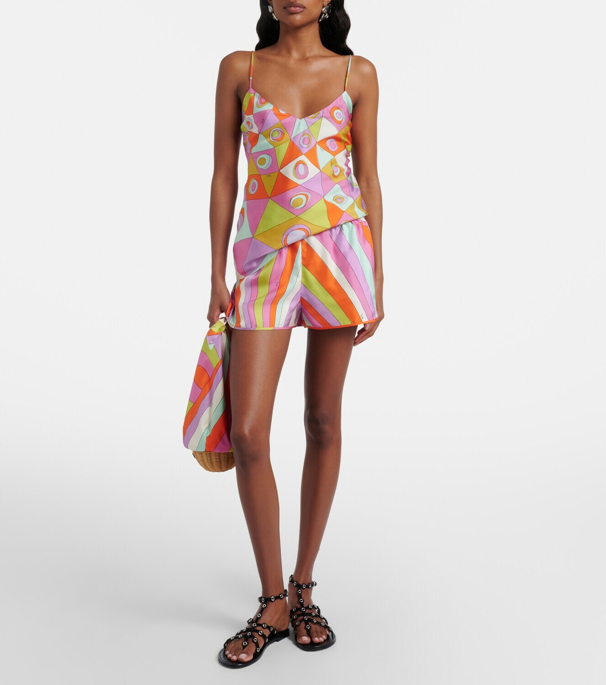 Pucci Iride silk twill shorts