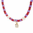Wales Bonner Women's Dream Necklace in Purple/Red 