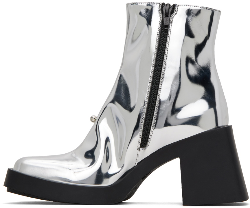 Justine Clenquet Silver Raya Boots