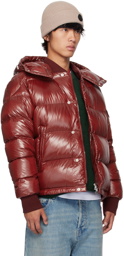 Moncler Red Maljasset Down Jacket