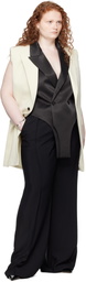 Jean Paul Gaultier SSENSE Exclusive Off-White 'The Sleeveless Vanilla Suit' Vest
