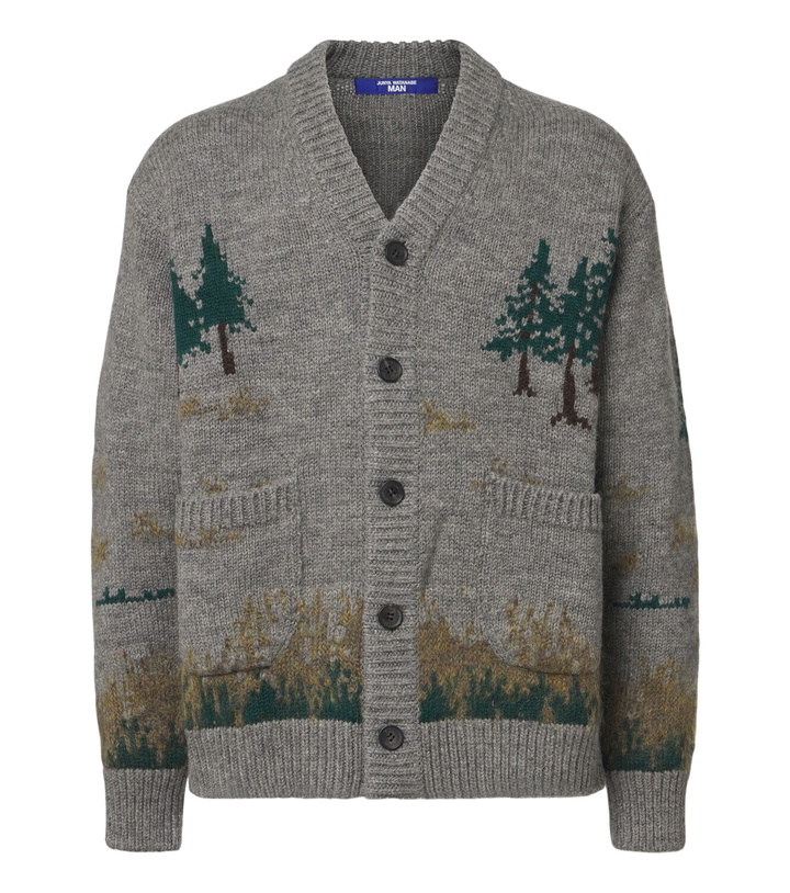 Photo: Junya Watanabe Intarsia wool and mohair-blend cardigan
