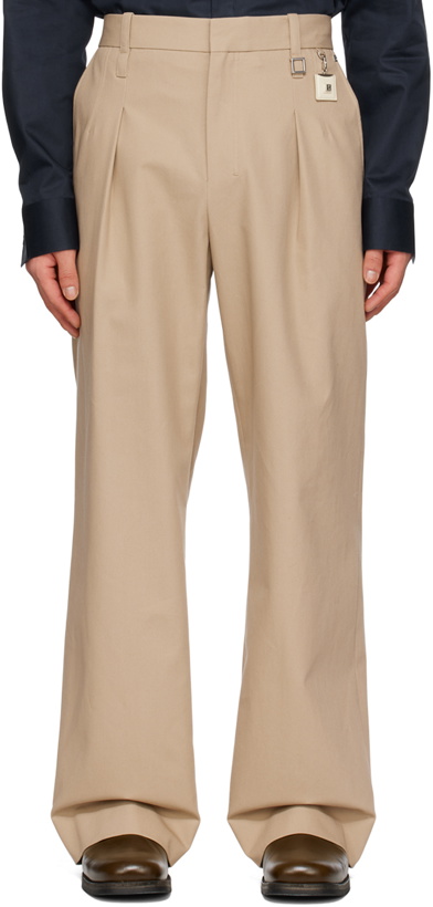 Photo: Wooyoungmi Beige Pleated Trousers